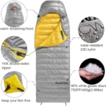 Naturehike Piuma d’oca Gris M 210×75 cm Saco de dormir - Imagen 2