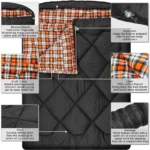 Mcota Doble Naranja y negro Saco de dormir - Imagen 7