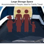 JCSRYD Tienda de campaña Toldo para coche SUV 4 Personas - Imagen 3