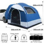 JCSRYD Tienda de campaña Toldo para coche SUV 4 Personas - Imagen 2