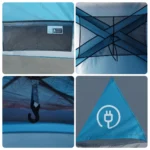 Tienda de campaña Azul 9 Personas vidaXL - Imagen 12