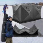 tienda refugio hielo negro VEVOR DT034 360 x 180 x 200 cm 12.1 kg 300D - Imagen 3