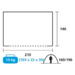 Obelink Kitchen Basic tienda cocina camping azul 210 x 140 x 190 cm 13 kg 300 g/m² - Imagen 3