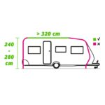 Obelink Palma Easy Air 320 avance hinchable gris 320 x 250 cm 26 kg 3000 mm - Imagen 3