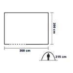 tienda cocina camping Obelink Outhouse 300 gris 300 x 200 x 215 cm 35.7 kg 300 g/m² - Imagen 7